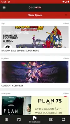 Les cinémas d'Ajaccio android App screenshot 1