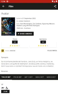 Les cinémas d'Ajaccio android App screenshot 2